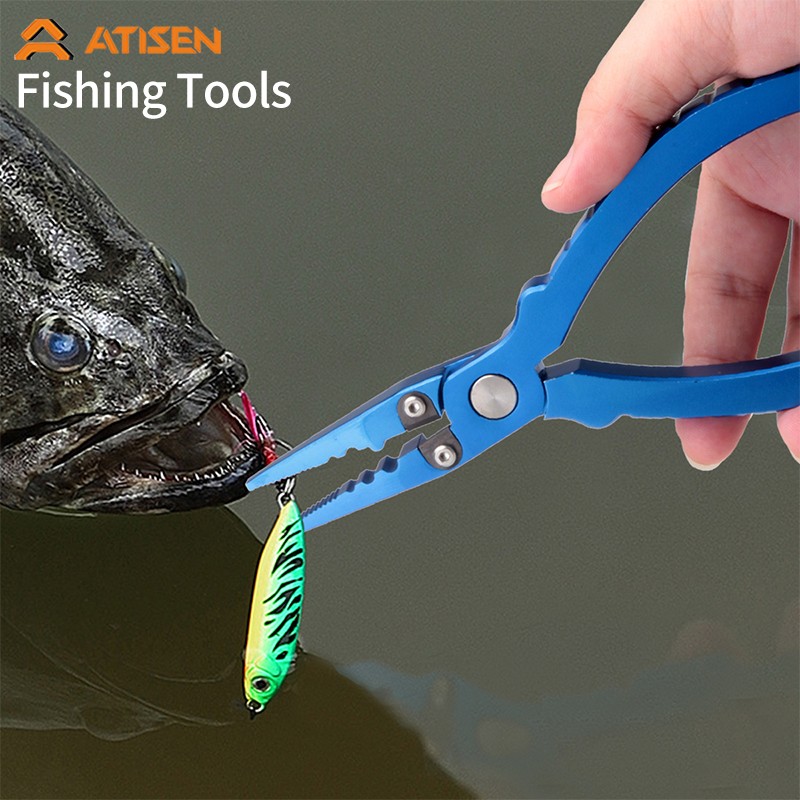 Fishing Hook Sharpener - Fishing Tongs, Ultra Light Aluminum Fishing