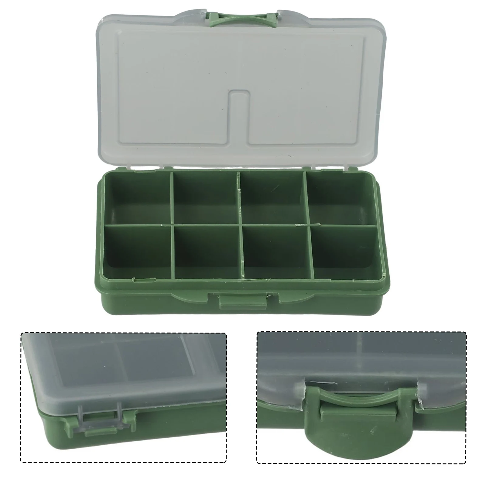 1-8 Compartments Storage Box C - огляд і ціна Fishing Hook Box