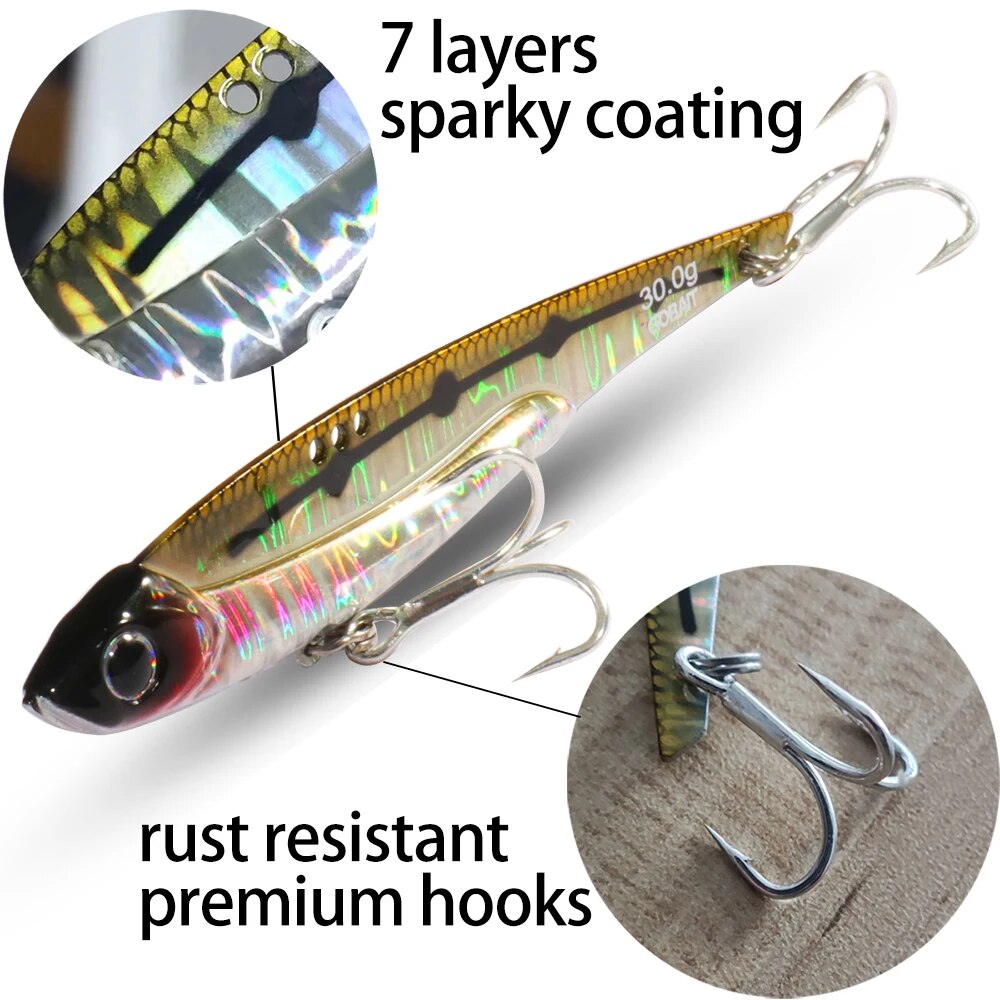 GOBAIT VIB Fishing Lure 20g 25 - огляд і ціна Fishing Hook Treble