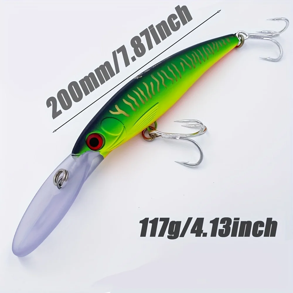 1PC  67g/117g Trolling Minnow  - огляд і ціна Fishing Hook Size