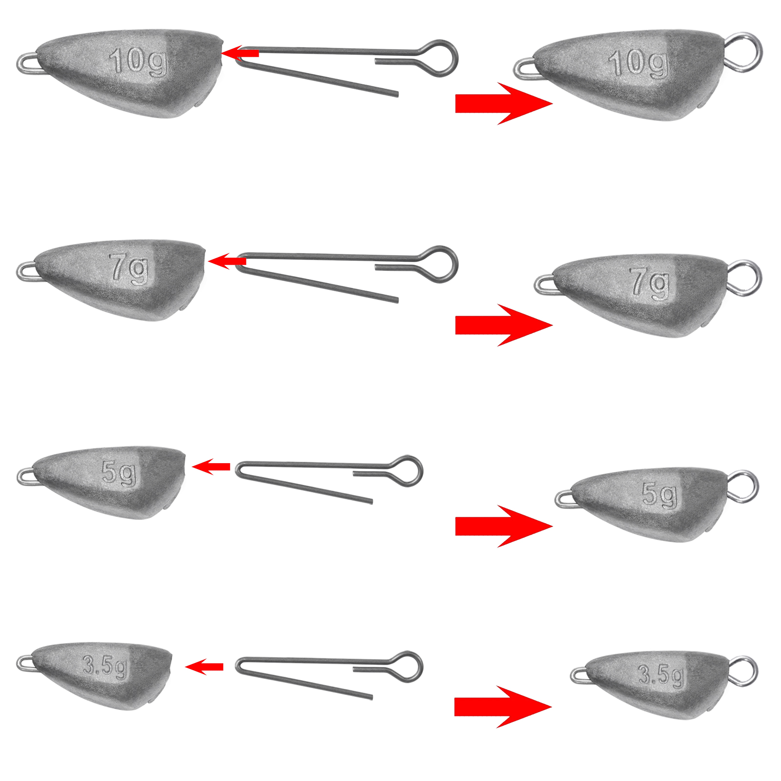 SAMOLLA 5pcs Jig Head Fishing  - огляд і ціна Fishing Hook Jig