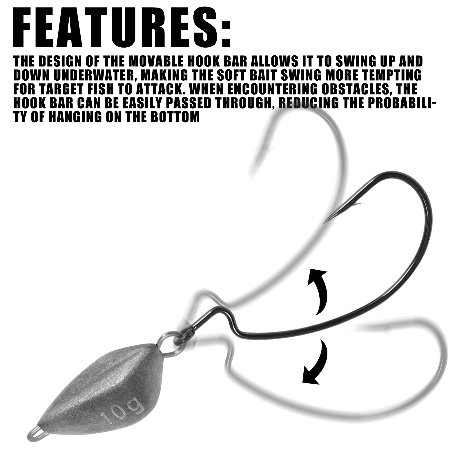 SAMOLLA 5pcs Jig Head Fishing  - огляд і ціна Fishing Hook Jig