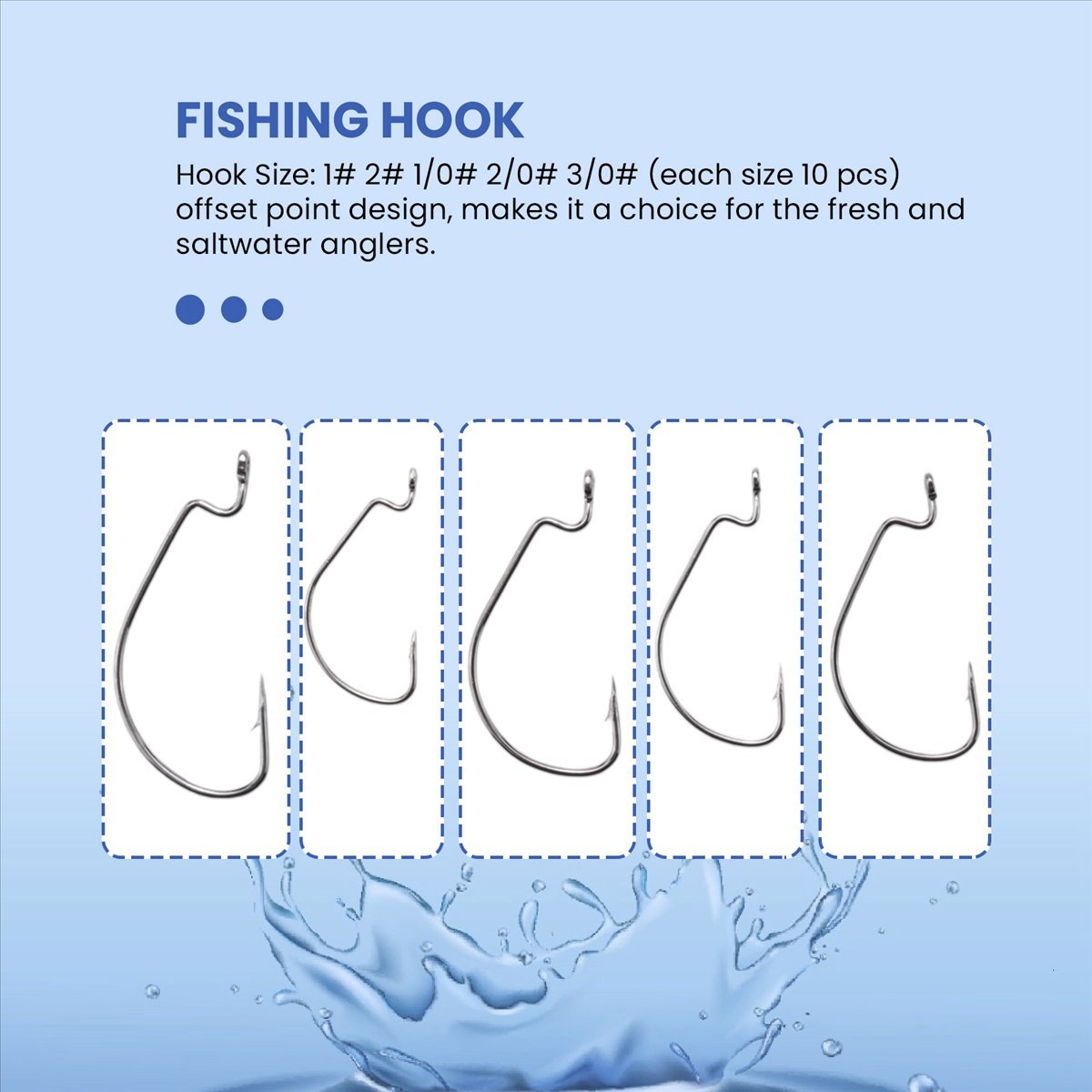 AD45 51Pcs Fishing Hooks High  - огляд і ціна Fishing Hook Box