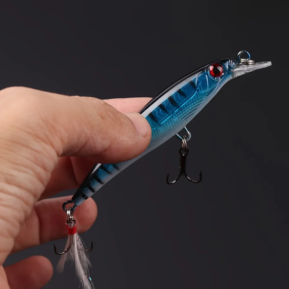 5pcs/box Laser 3D Eyes Bionic  - огляд і ціна Fishing Hook Treble
